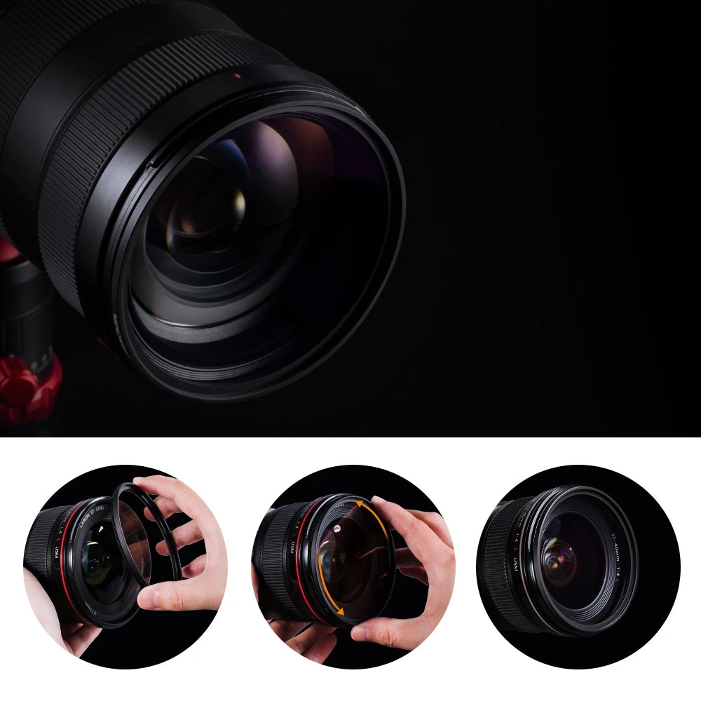 K&F Concept Multi-Coated UV Lens Filter - UV C-Series / 49mm