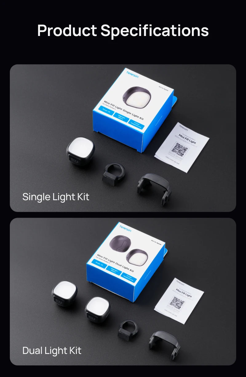 TELESIN Magnetic Mini Fill Light for DJI Osmo Pocket
