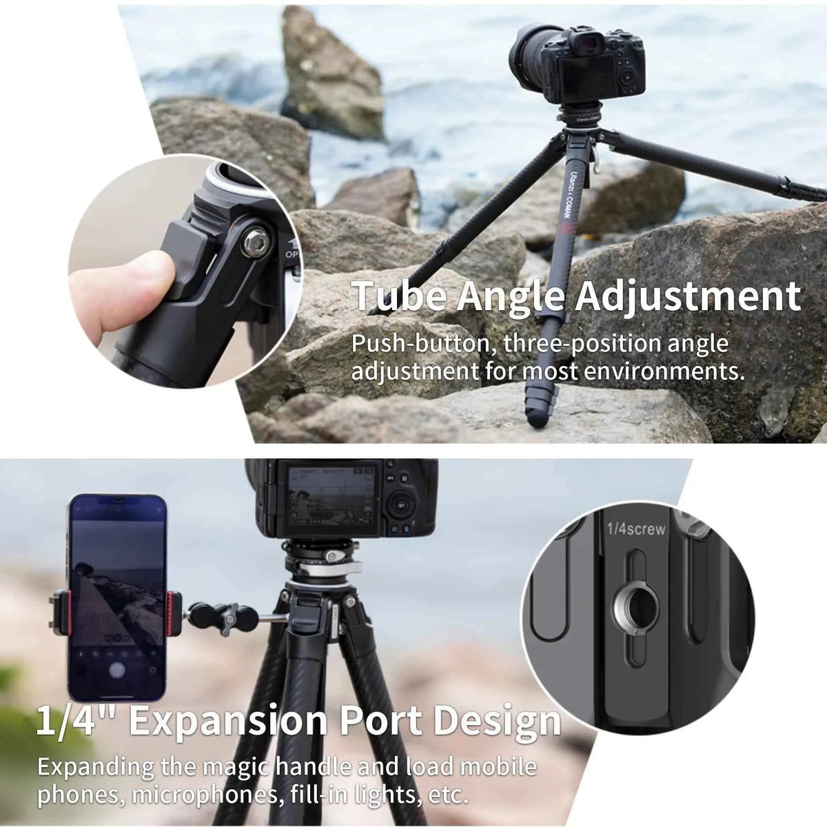 COMAN Zero F38 Carbon Fibre Travel Tripod