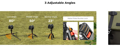 K&F S225A0 52cm Mini Desktop Tripod with Ball Head