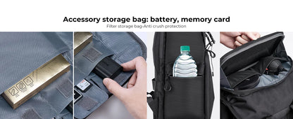 K&F Concept 25L Camera Backpack with 15.6-Inch Laptop Compartment