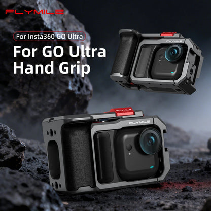 Flymile Camera Cage & Handle Grip Kit for Insta360 GO Ultra