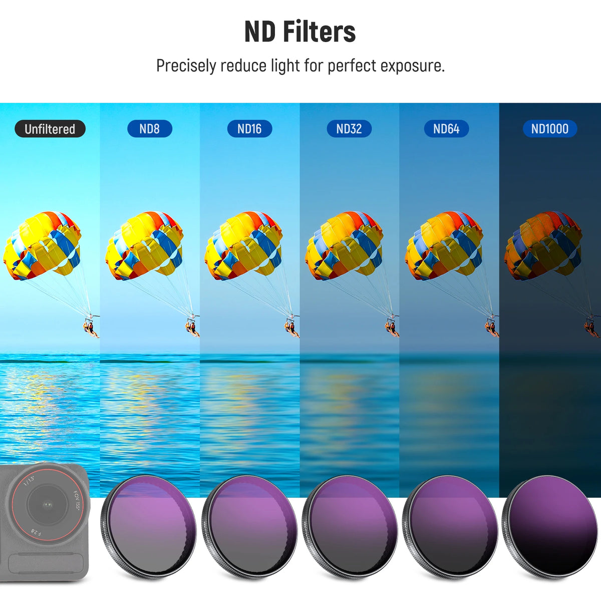 NEEWER Filters for DJI Osmo Action 3 / 4 / 5 Pro
