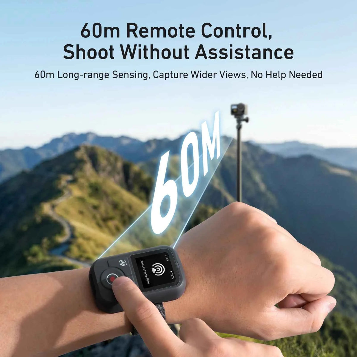 TELESIN Bluetooth Remote for DJI Osmo Action 4 / 5 / 6