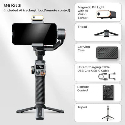 Hohem iSteady M6 Smartphone Gimbal Kit with AI Tracker