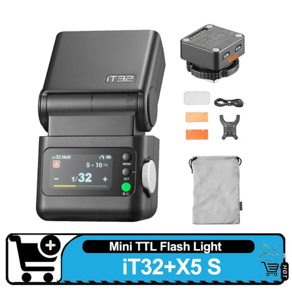 Godox X5 TTL Wireless Flash Trigger and iT32 Mini Flash Kit