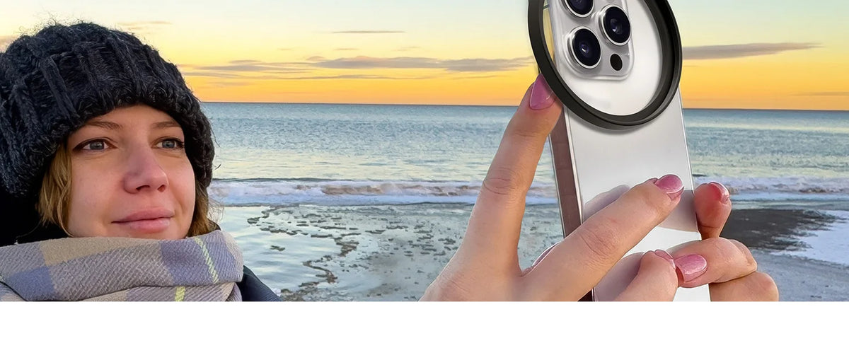 K&F Concept Clip-On Phone Lens Filter Kit - 58mm Clip / ND CPL BM 3in1