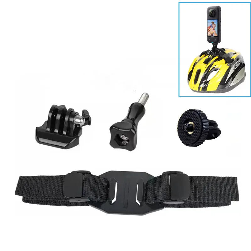 Vented Helmet Strap Mount for GoPro, DJI Osmo Action and Insta360