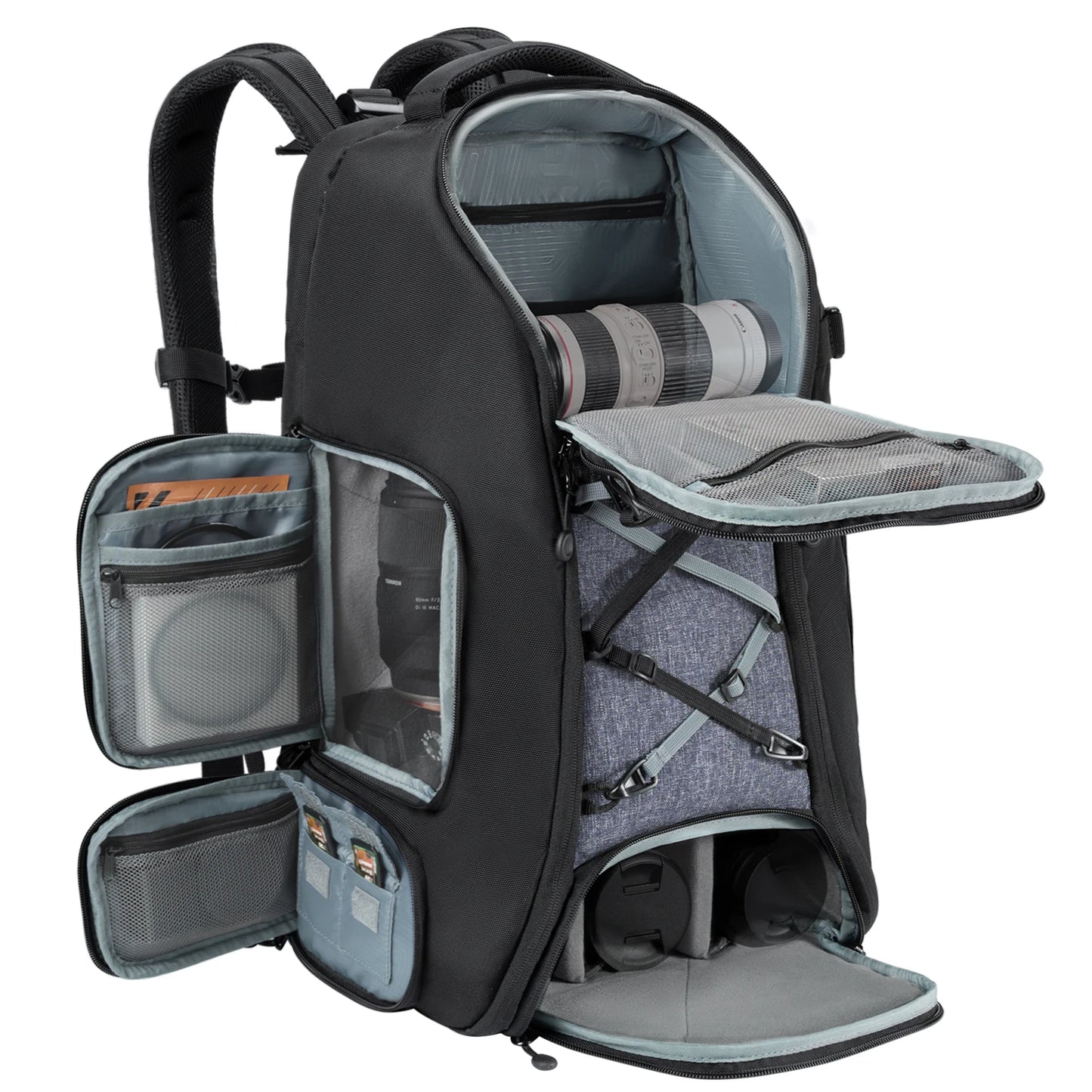 K&F Concept 25L/32L Large Camera Backpack with 15-Inch Laptop Compartment - 32L