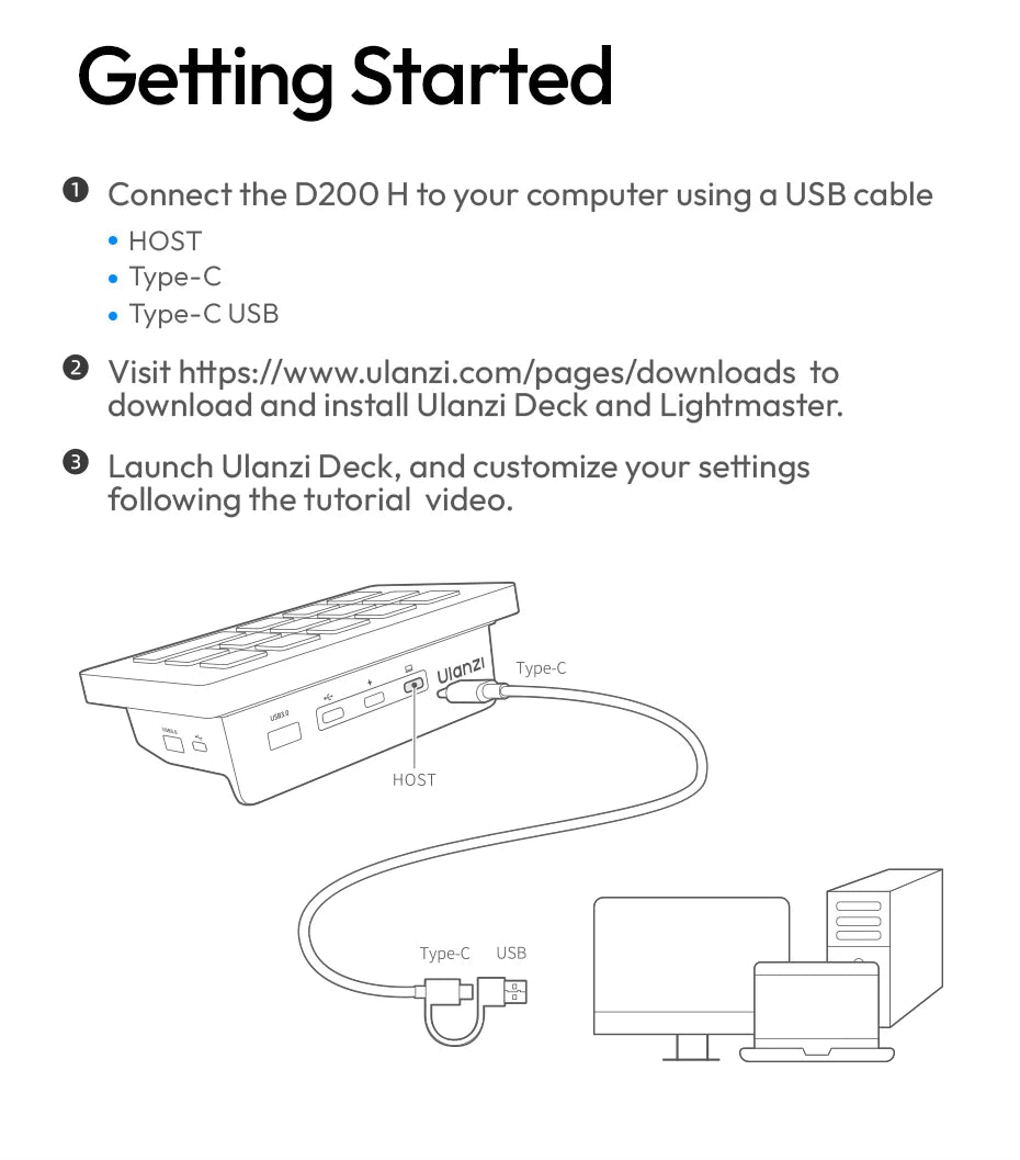 Ulanzi D200 / D200H Stream Controller