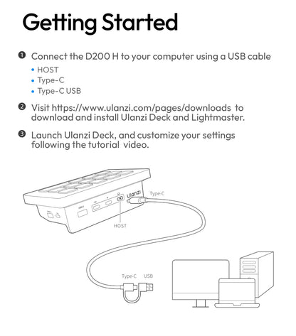 Ulanzi D200 / D200H Stream Controller