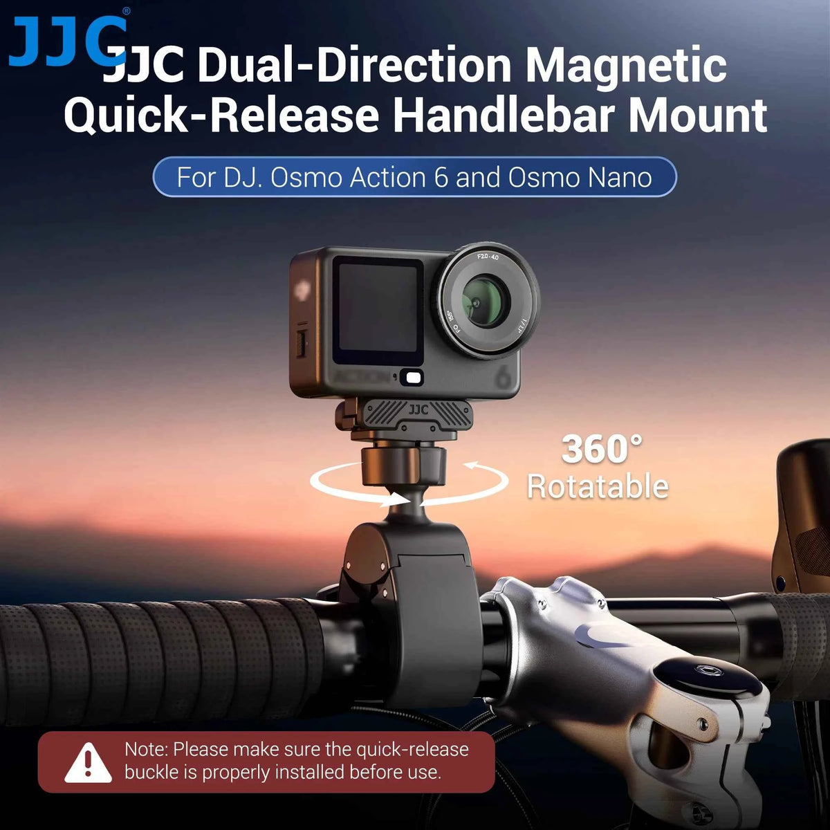 JJC Handlebar Clamp Mount for DJI Osmo Action