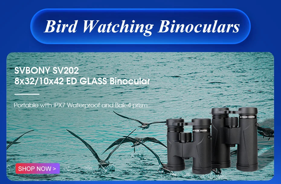 SVBONY SV47 Waterproof Birdwatching Binoculars