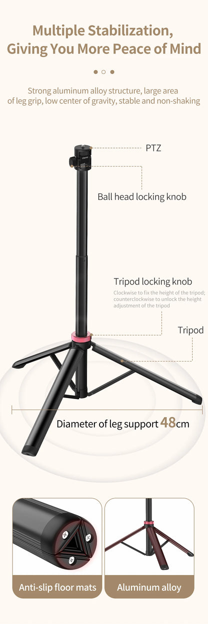 Ulanzi MT-79 Extendable Tripod with 1/4-Inch Mount