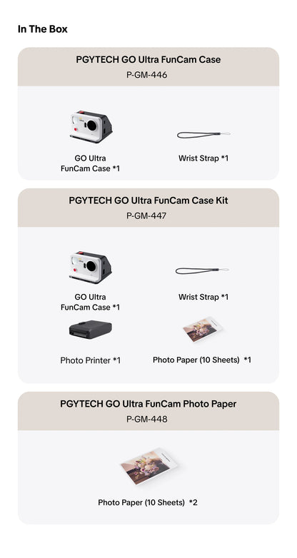 PGYTECH GO Ultra FunCam Case for Insta360 GO Ultra