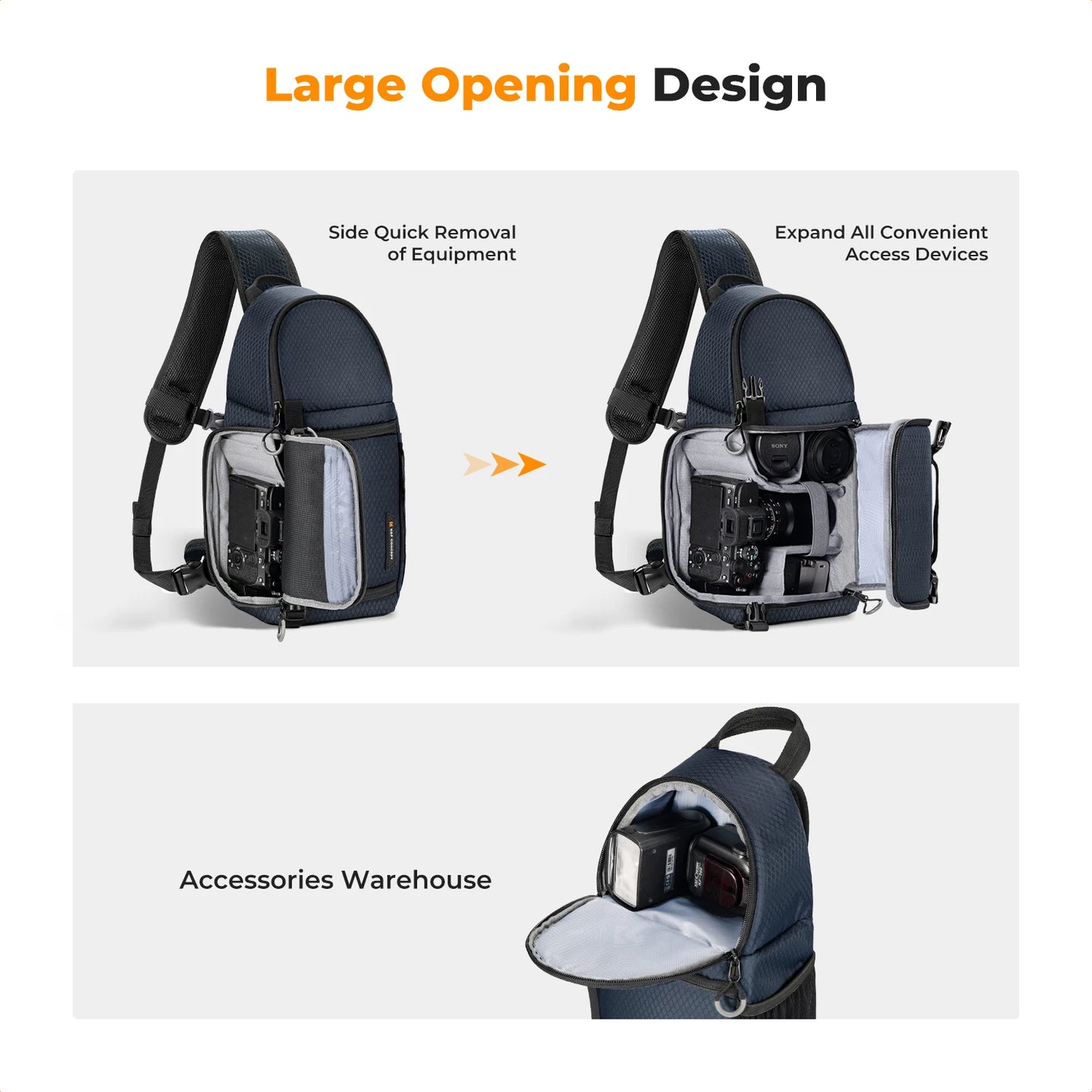 K&F Outdoor Camera Sling Backpack