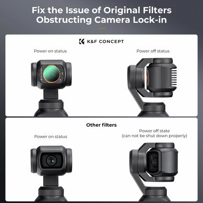 K&F Concept Magnetic Wide-Angle Filter for DJI Osmo Pocket 3 - CPL Mist 1-4 VND