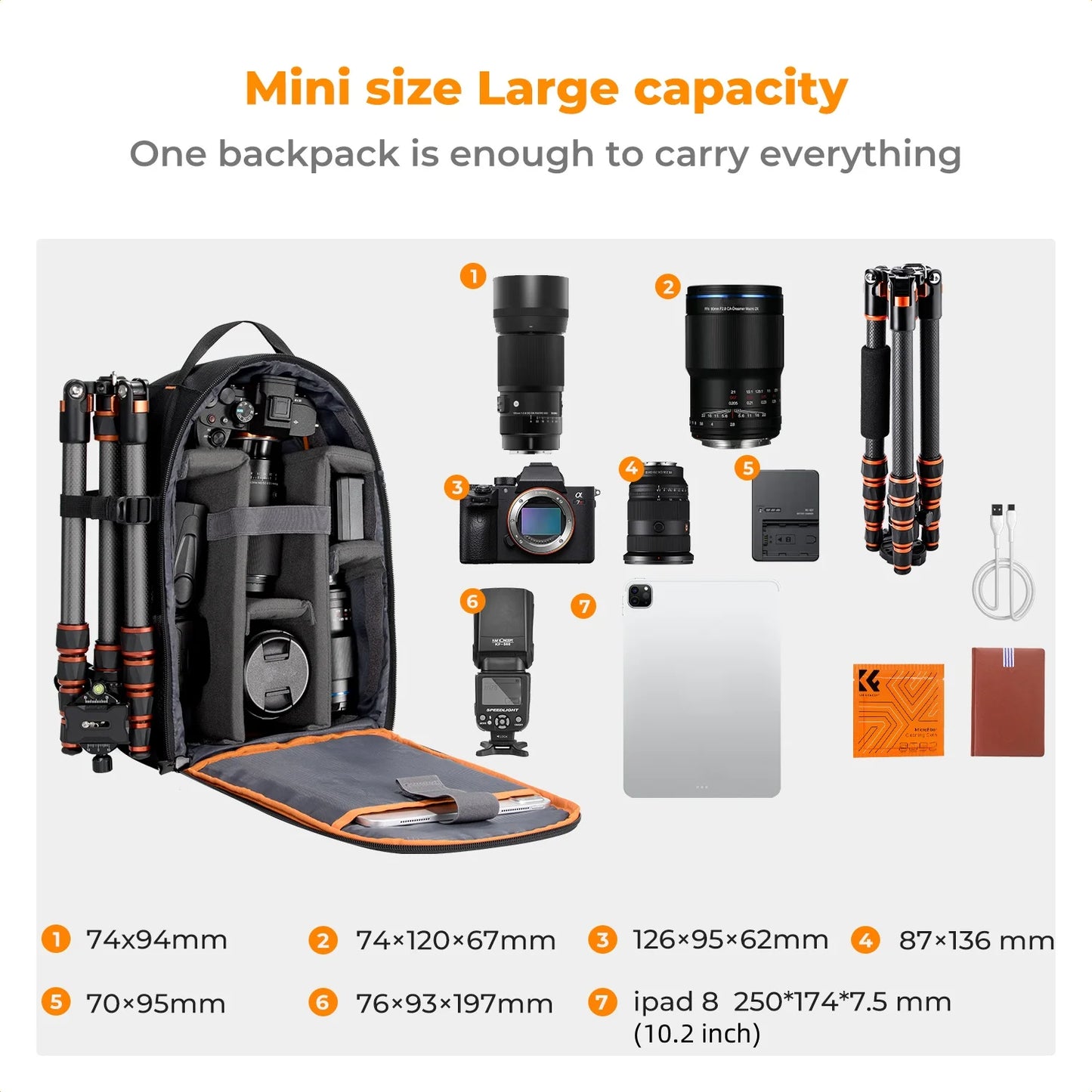 K&F Concept 10L Lightweight Camera Backpack