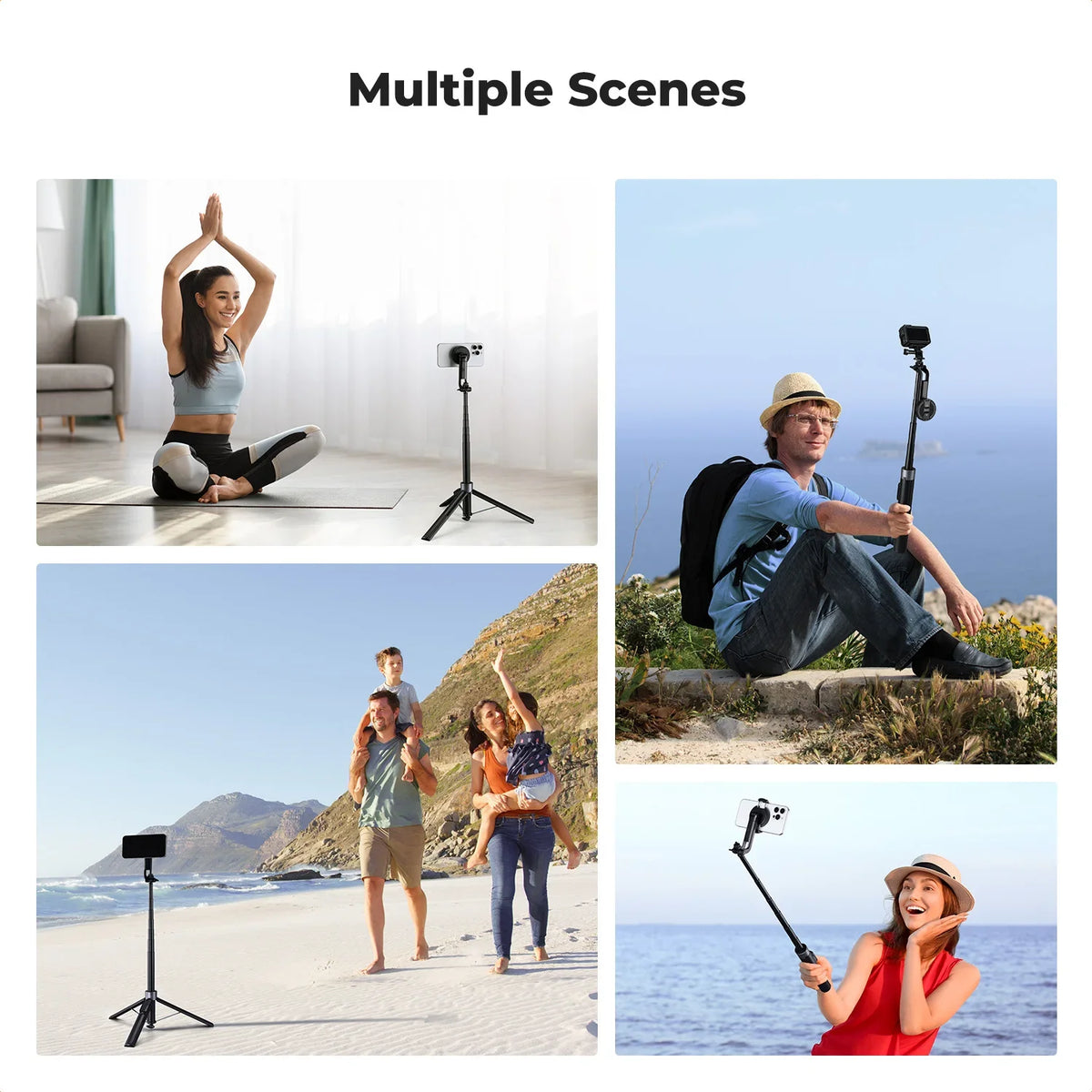 K&F Popod 72 Inch Magnetic Phone Selfie Stick Tripod