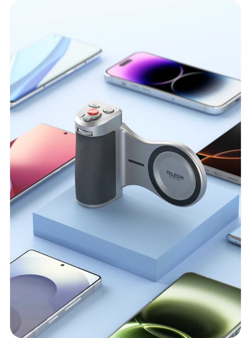 TELESIN Magnetic Smartphone Camera Grip with Remote