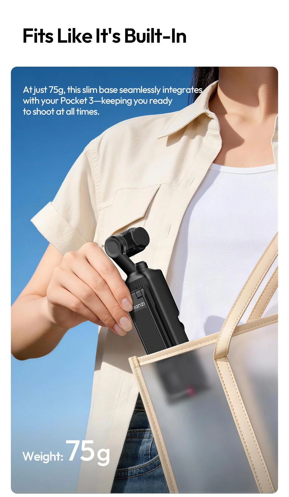 Ulanzi MA66 Magnetic Quick Release Tripod for DJI Pocket 3