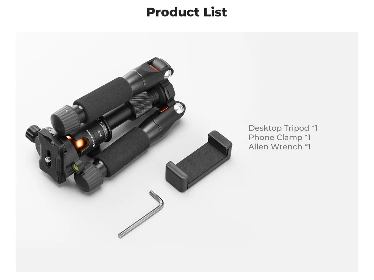 K&F 52cm Desktop Mini Tripod with Ball Head
