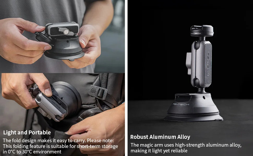 PGYTECH CapLock Suction Cup Camera Mount