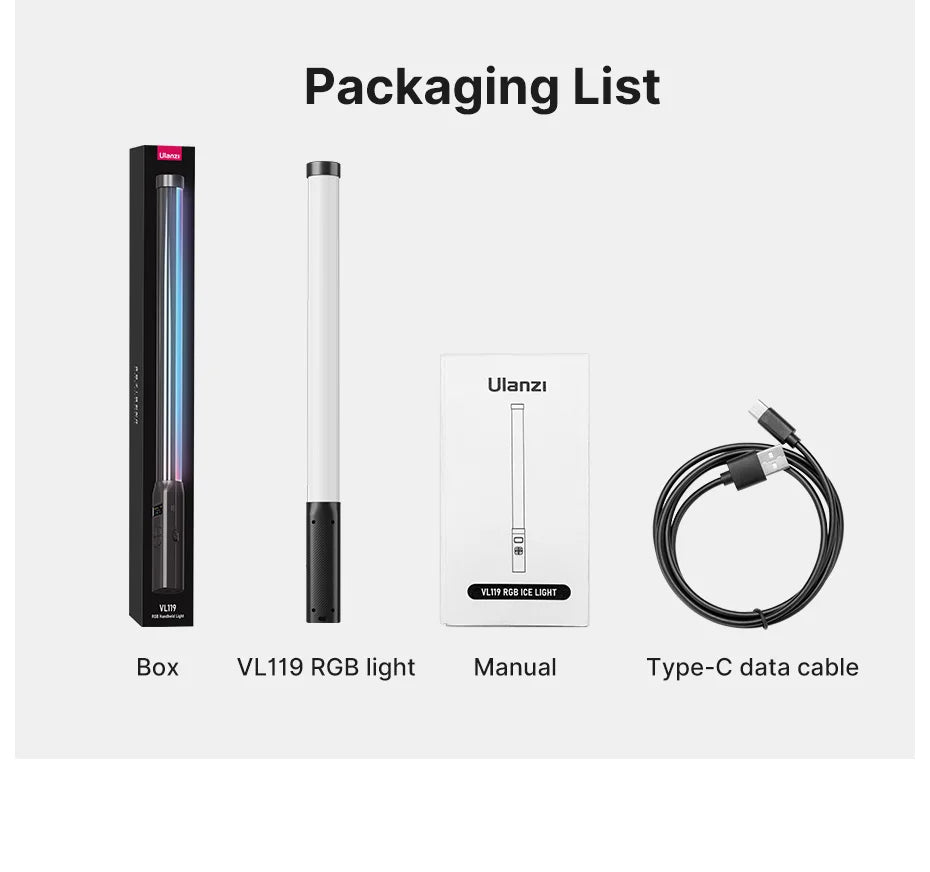 Ulanzi VL119 RGB Handheld LED Light Wand