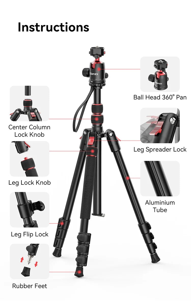 Ulanzi TT31 Claw Professional Tripod Monopod