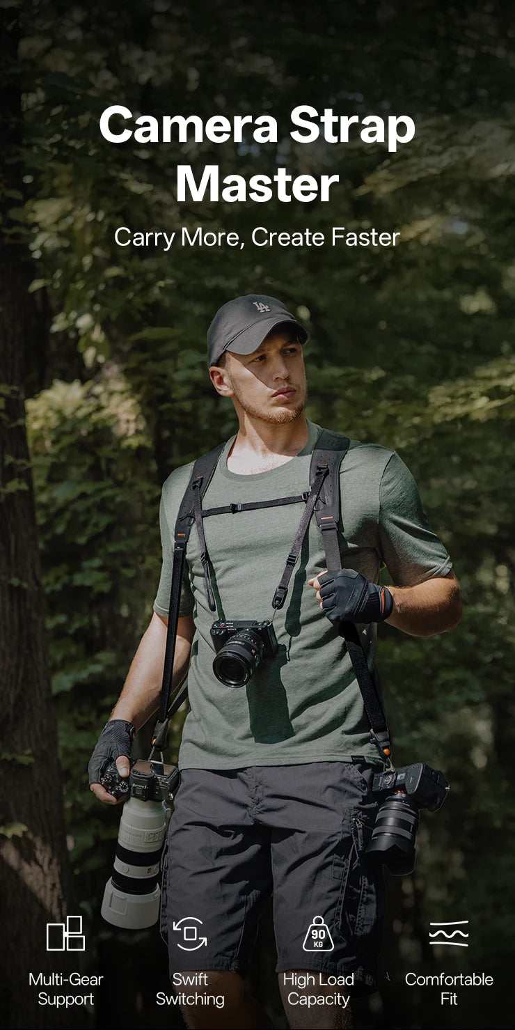PGYTECH Camera Strap Master Leather Multi-Camera Harness