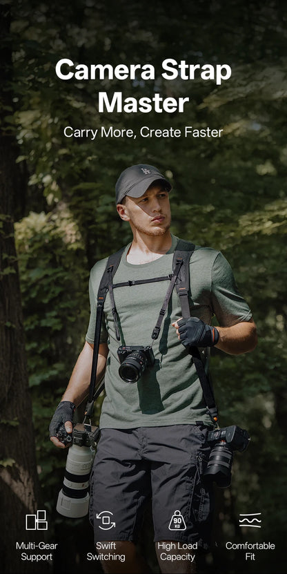 PGYTECH Camera Strap Master Leather Multi-Camera Harness