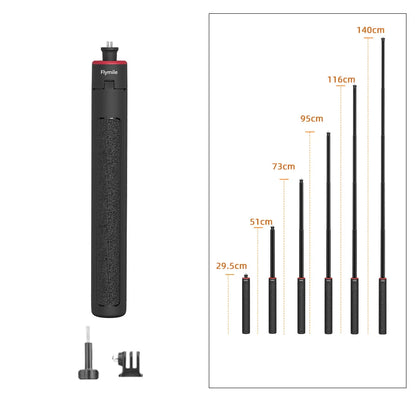 Flymile Extendable Vlog Tripod Handle for Action Cameras