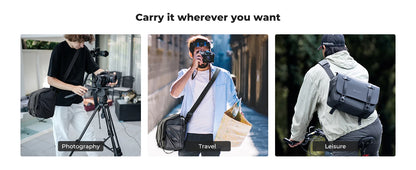 K&F 10L Camera Sling Bag with Tripod Holder