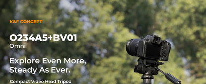 K&F 196cm Camera Tripod with 3-Way Head