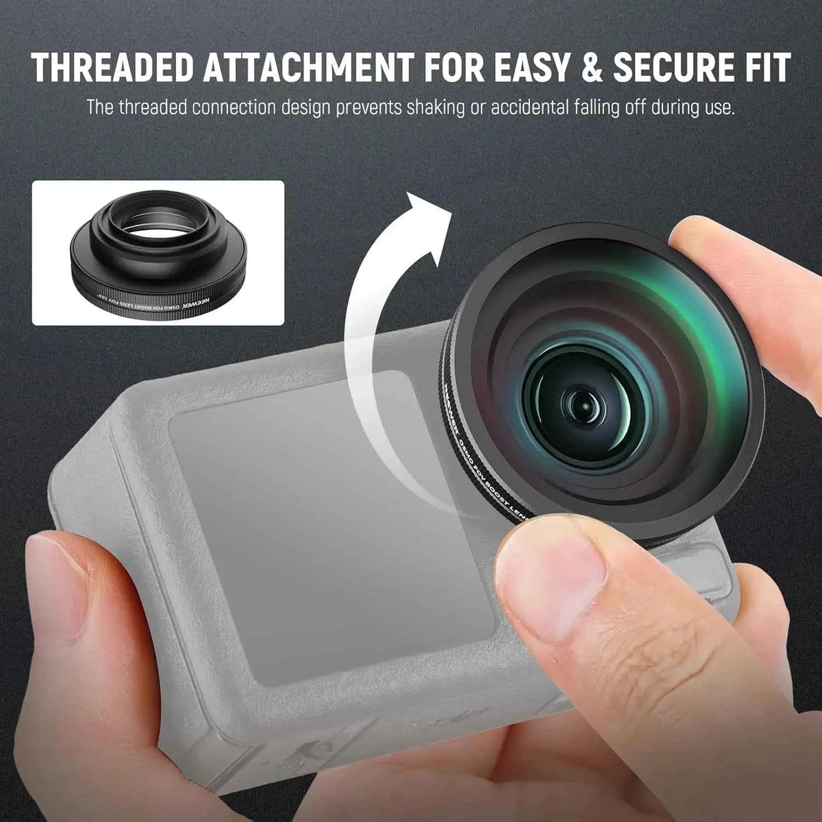 NEEWER FOV Boost Lens for DJI Osmo Action Cameras