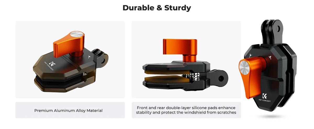 K&F Concept Windshield Clamp Action Camera Mount