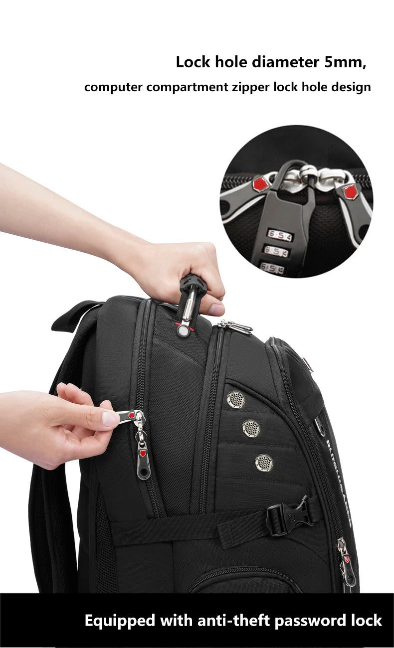 Water-Resistant 17–20-inch Laptop Travel Backpack