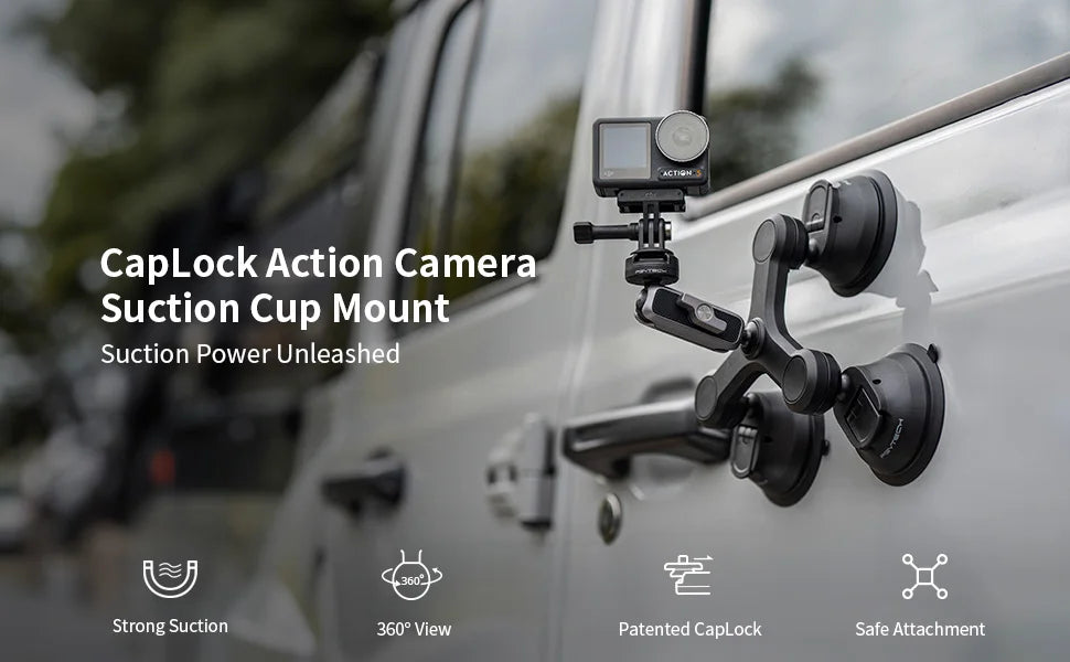 PGYTECH CapLock Triple Suction Camera Mount