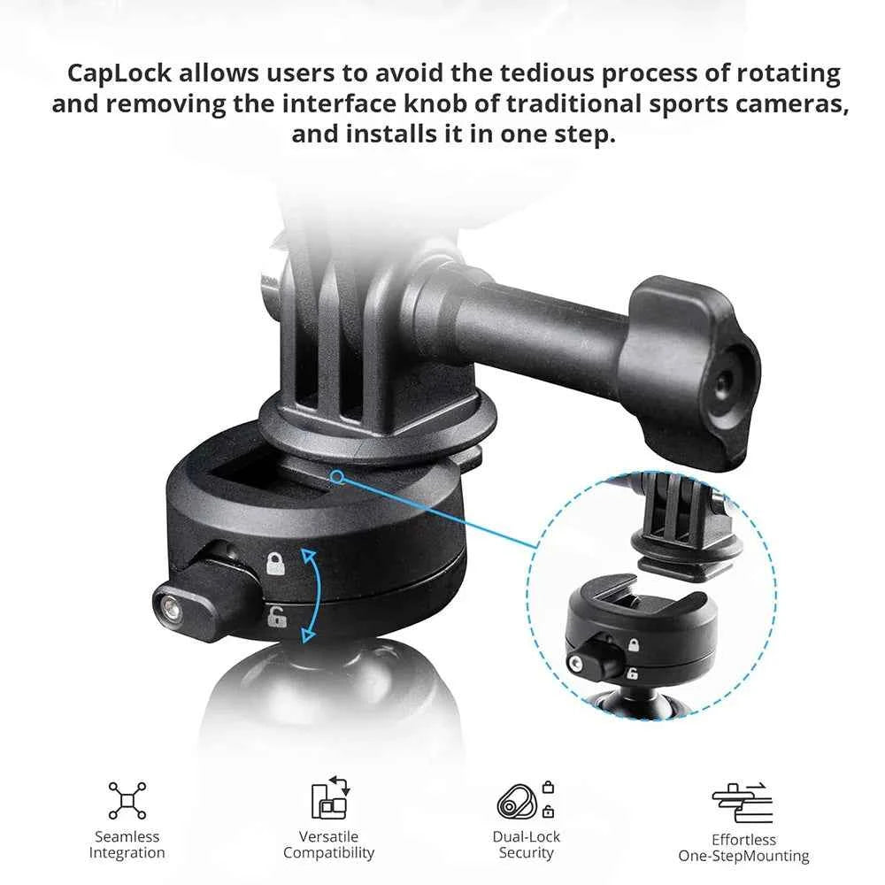 PGYTECH CapLock Action Camera Helmet Mount