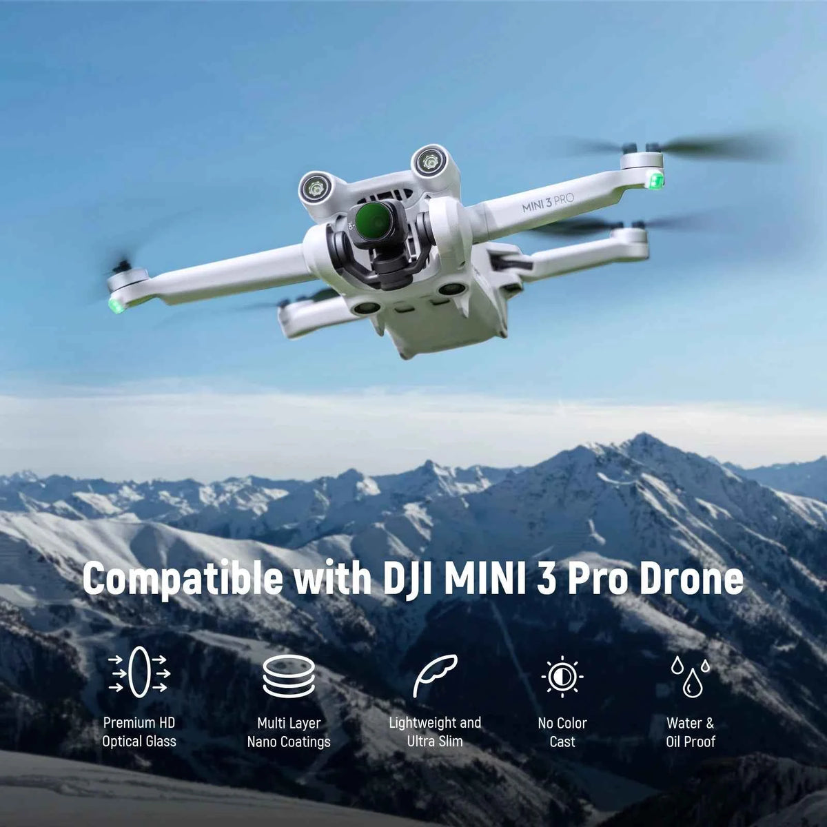 NEEWER 6-Pack ND Filter Set for DJI Mini 3 and Mini 3 Pro