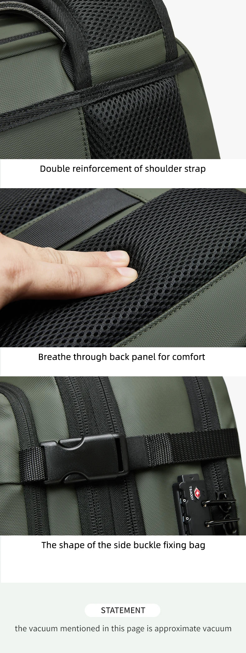 Vacuum Compression 17-Inch Laptop Travel Backpack