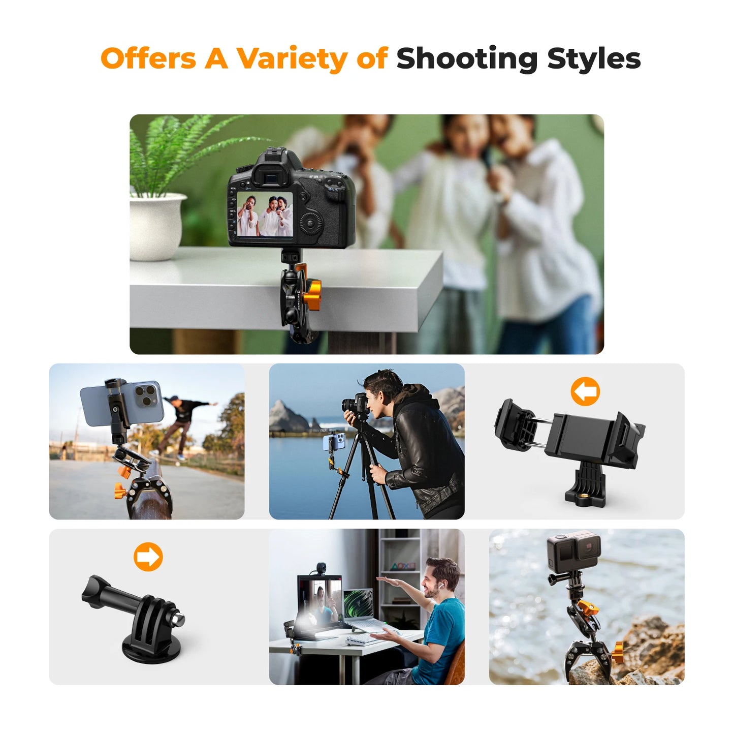 K&F Super Clamp & Magic Arm Mount