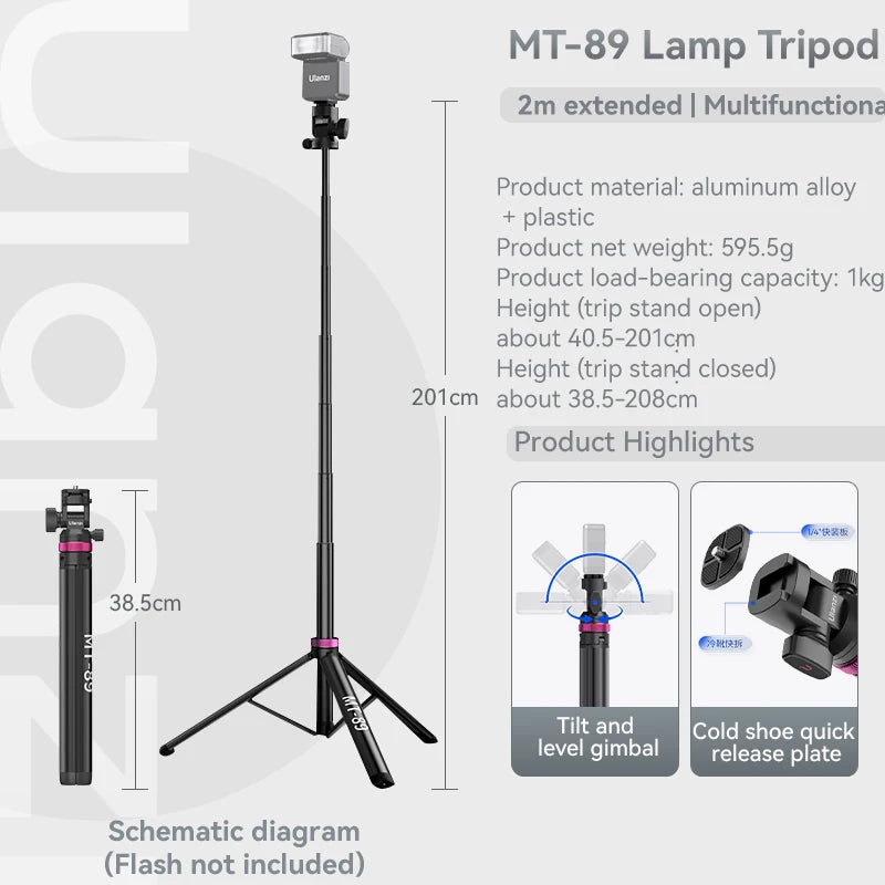 Ulanzi MT-79 2m Portable Tripod Light Stand