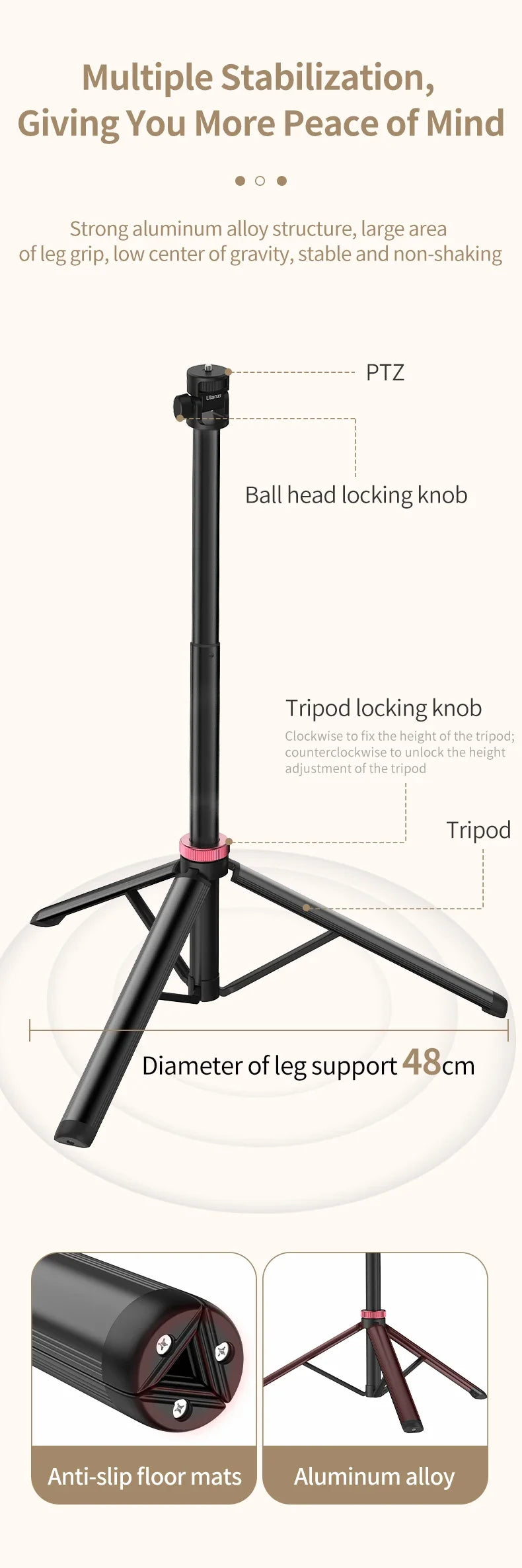 Ulanzi MT-79 2m Portable Tripod Light Stand