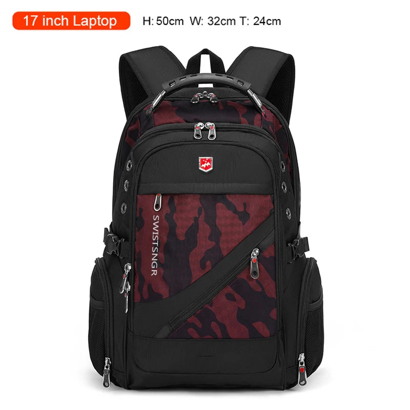 Water-Resistant 17–20-inch Laptop Travel Backpack