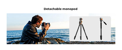 K&F 230cm Overhead Camera Tripod with Fluid Head