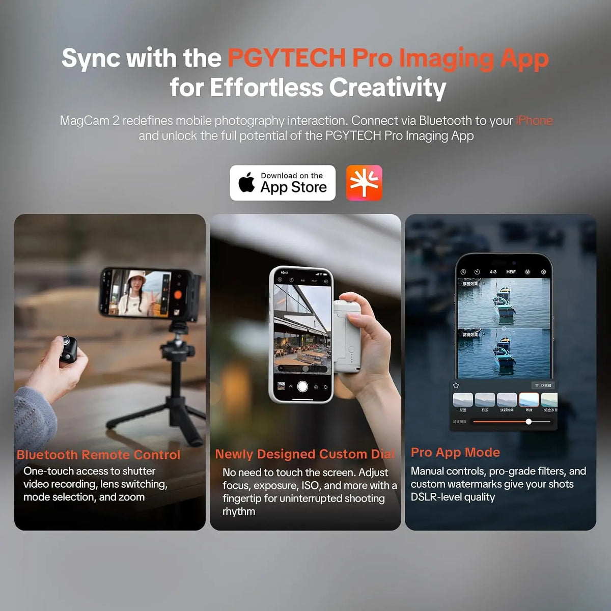 PGYTECH MagCam 2 Modular Phone Grip System