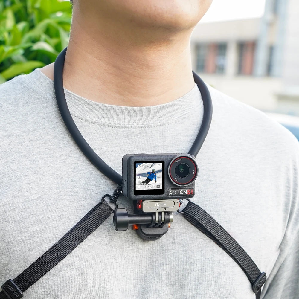 Flymile Magnetic POV Neck Mount for DJI, Insta360 & GoPro