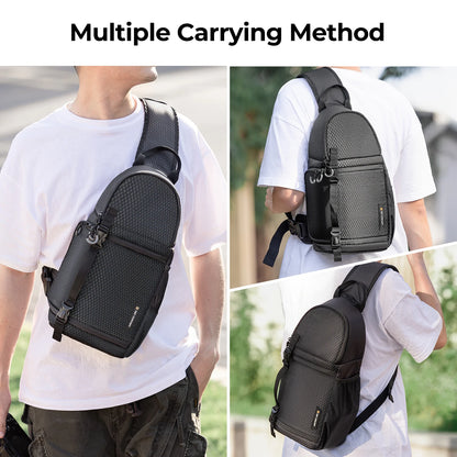 K&F Concept 10L Camera Sling Bag for DSLR & Mirrorless Cameras - Upgraded green