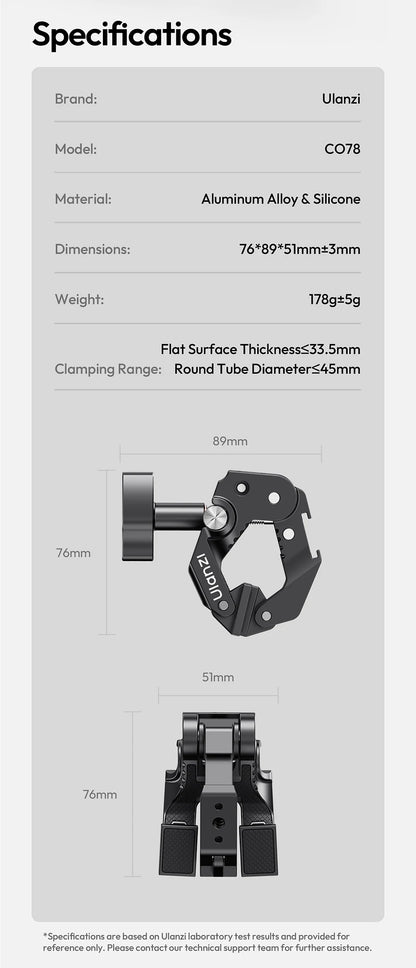 Ulanzi CO78 Super Clamp Magic Arm Kit